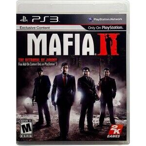 Mafia II For Sony Playstation 3 With Case By 2K Games Rated M 2010 PS3